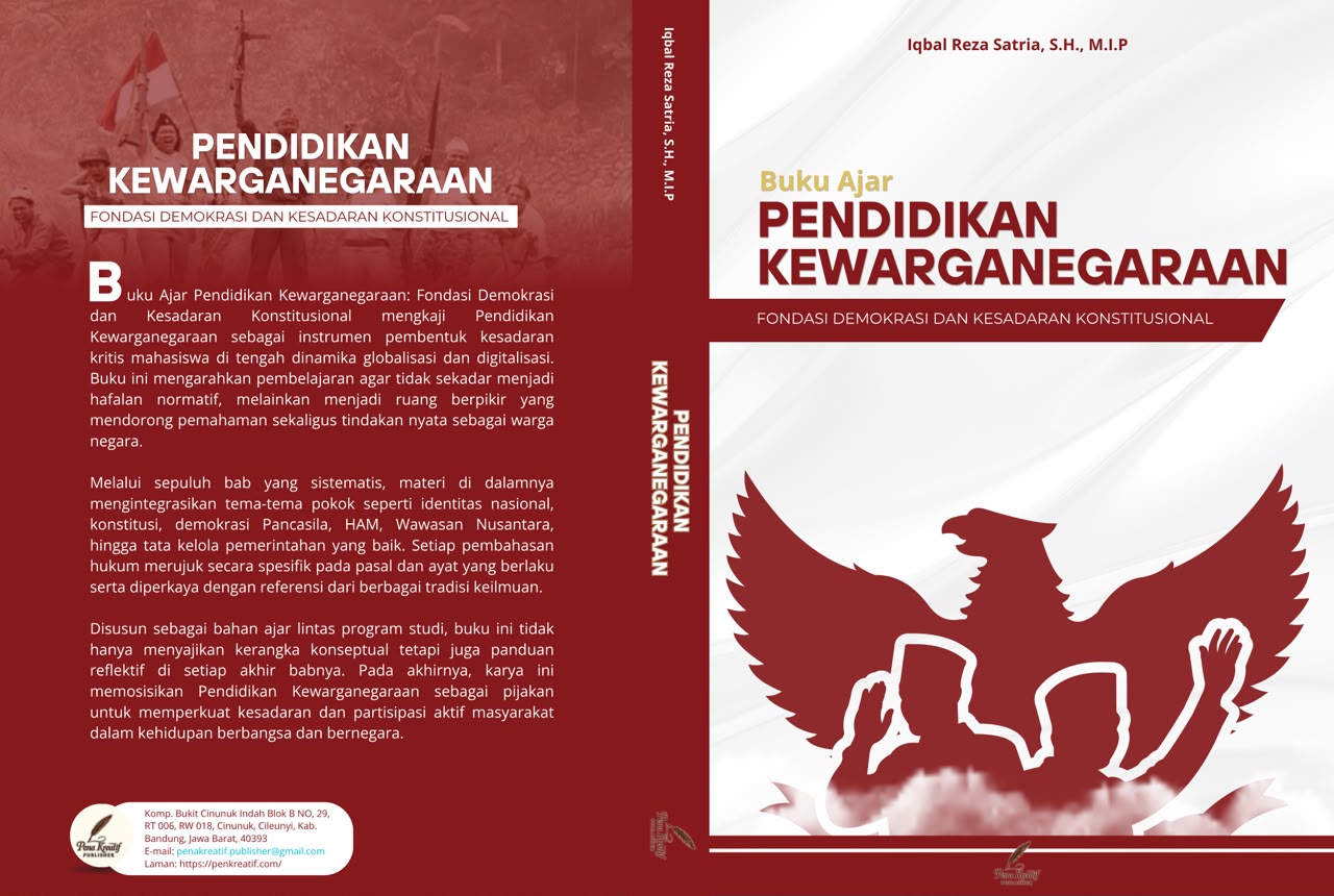 					View Buku Ajar Pendidikan Kewarganegaraan: Fondasi Demokrasi dan Kesadaran Konstitusional
				